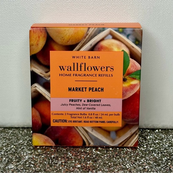 Bath & Body Works Wallflowers Market Peach Refills 2 Pack Nwt - Picture 2 of 3